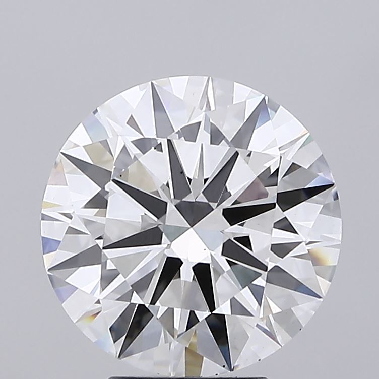 5.07 Carat Round Shaped, Ideal Cut, F Color, VS2 Clarity, IGI Certified Lab Grown Diamond