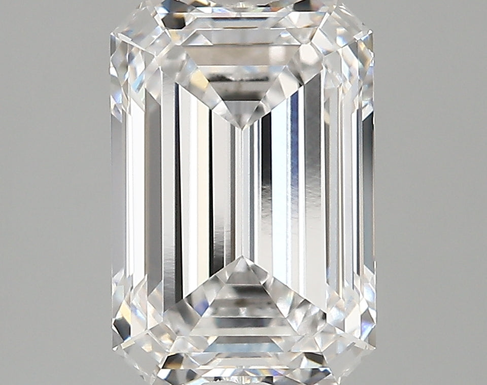 4.03 Carat Emerald Shaped, Very Good Cut, E Color, VVS1 Clarity, IGI Certified Lab Grown Diamond
