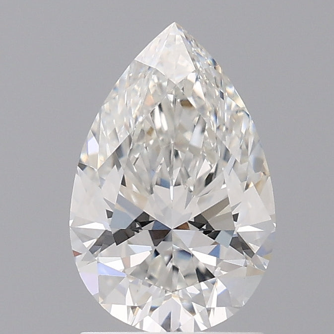 1.60 Carat Pear Shaped, Ideal Cut, F Color, VVS2 Clarity, IGI Certified Lab Grown Diamond