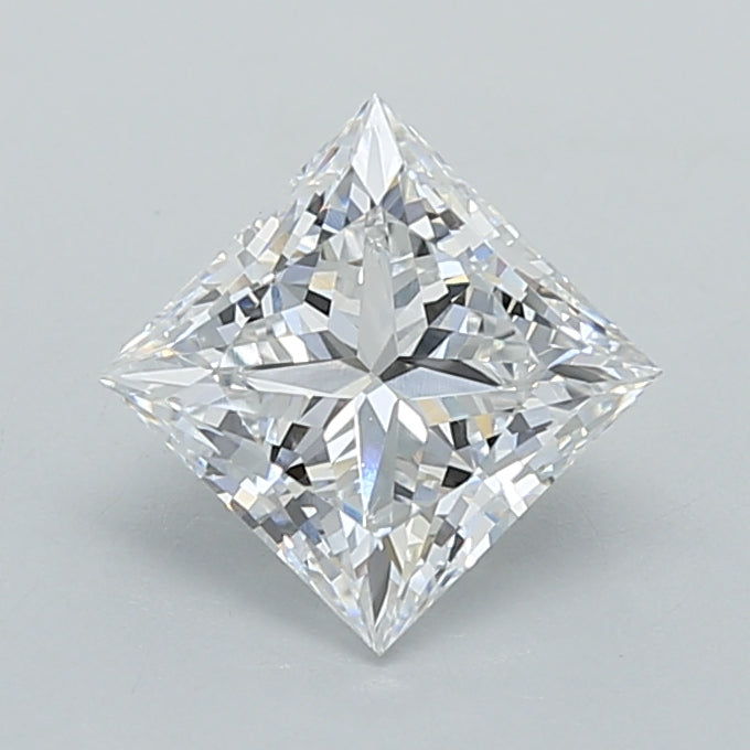 1.05 Carat Princess Shaped, Ideal Cut, D Color, VVS1 Clarity, IGI Certified Lab Grown Diamond