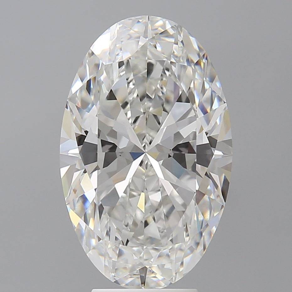 5.60 Carat Oval Shaped, Ideal Cut, F Color, VVS2 Clarity, IGI Certified Lab Grown Diamond