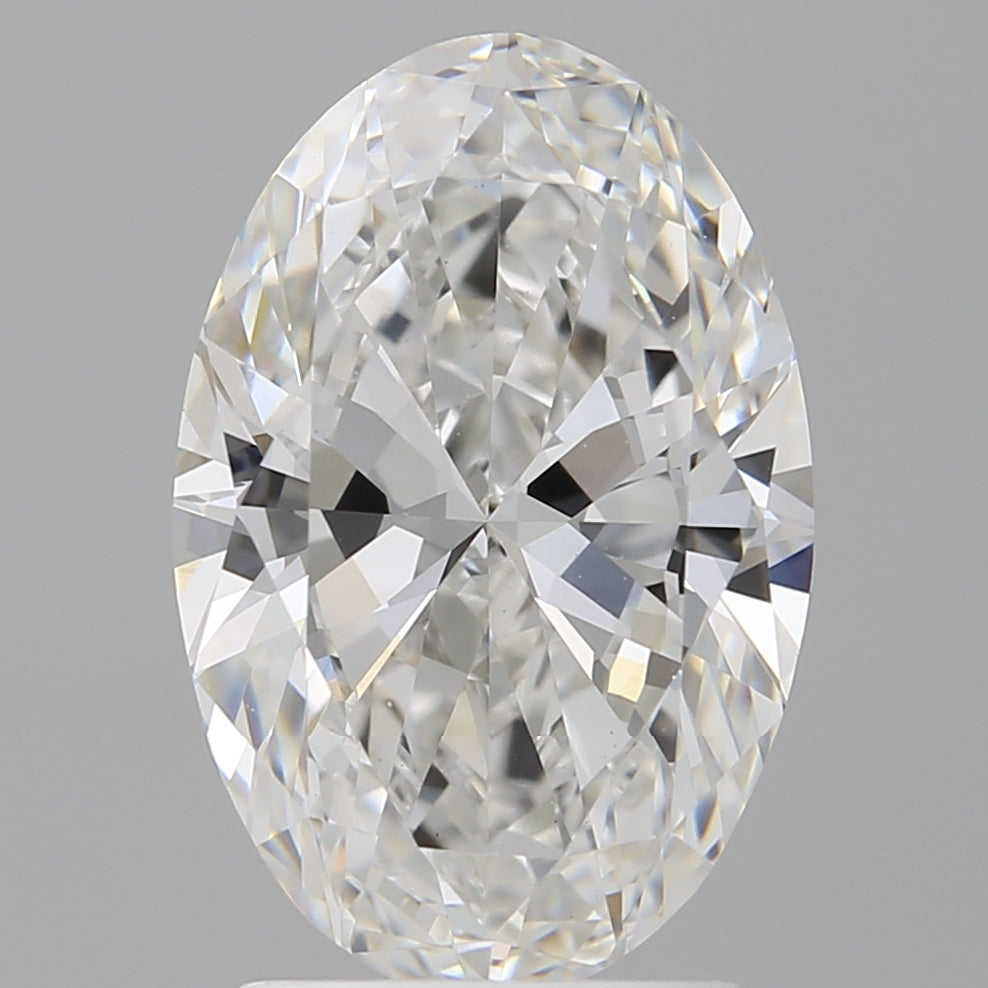 2.50 Carat Oval Shaped, Ideal Cut, F Color, VVS2 Clarity, IGI Certified Lab Grown Diamond