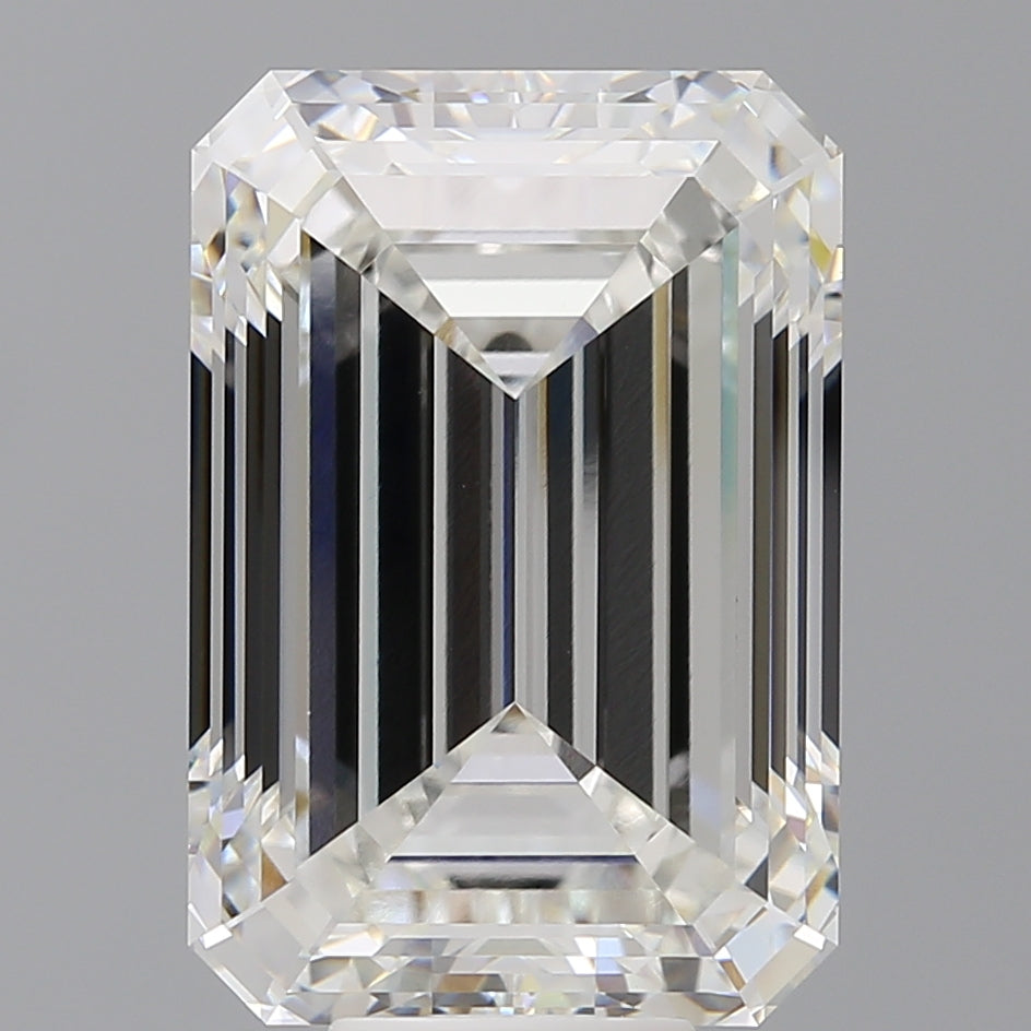 11.54 Carat Emerald Shaped, Ideal Cut, F Color, VVS2 Clarity, IGI Certified Lab Grown Diamond