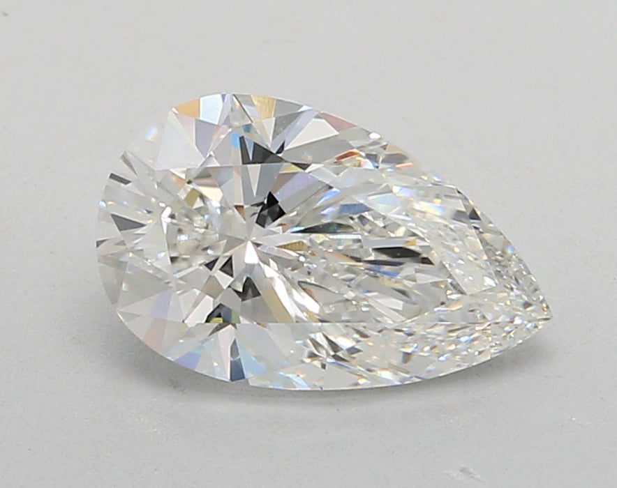 2.01 Carat Pear Shaped, Ideal Cut, F Color, VVS2 Clarity, IGI Certified Lab Grown Diamond