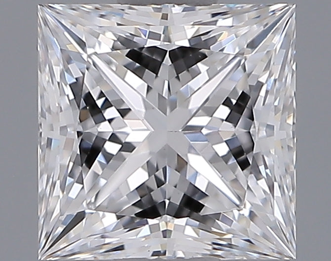 1.07 Carat Princess Shaped, Ideal Cut, E Color, VVS2 Clarity, IGI Certified Lab Grown Diamond