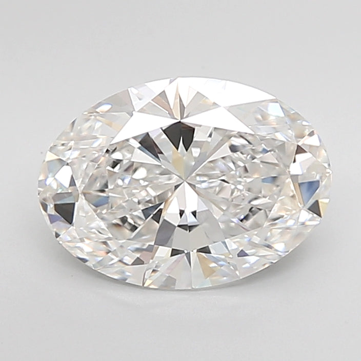 3.06 Carat Oval Shaped, Ideal Cut, E Color, VVS2 Clarity, IGI Certified Lab Grown Diamond