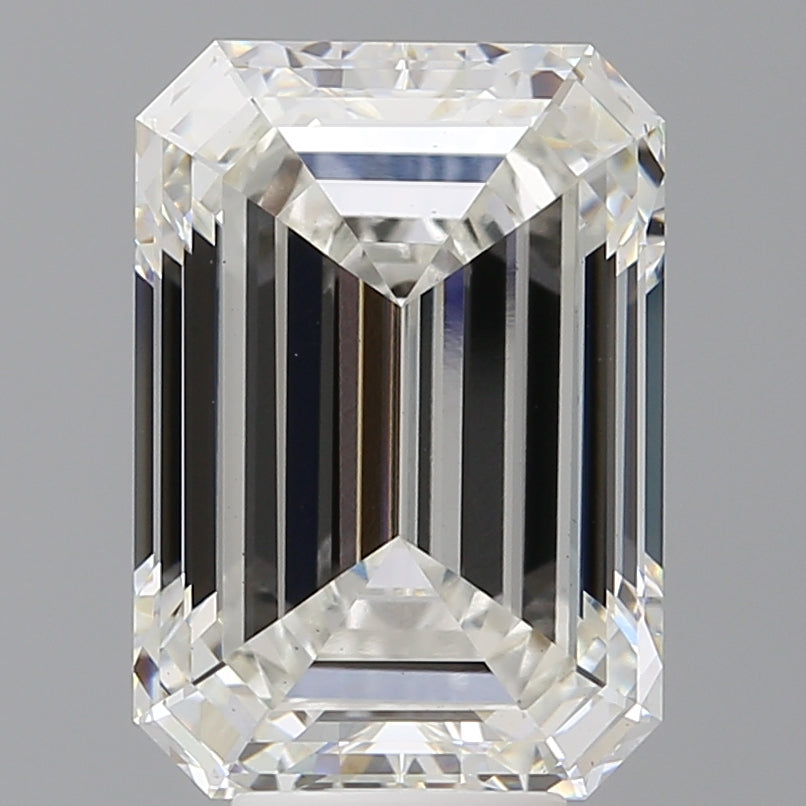 7.56 Carat Emerald Shaped, Ideal Cut, F Color, VS1 Clarity, IGI Certified Lab Grown Diamond