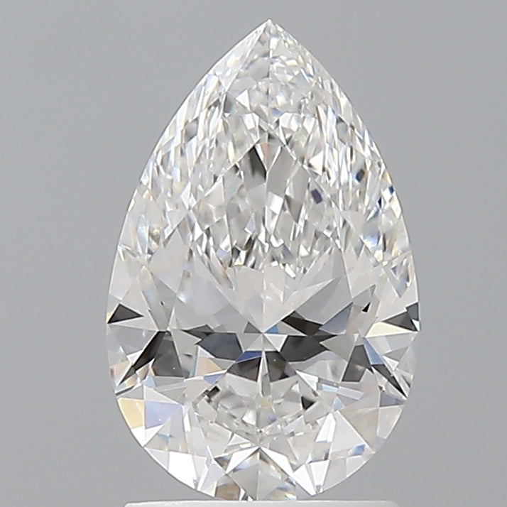 1.60 Carat Pear Shaped, Ideal Cut, E Color, VVS2 Clarity, IGI Certified Lab Grown Diamond
