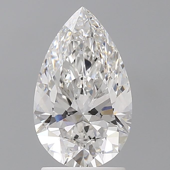 2.10 Carat Pear Shaped, Ideal Cut, E Color, VVS1 Clarity, IGI Certified Lab Grown Diamond
