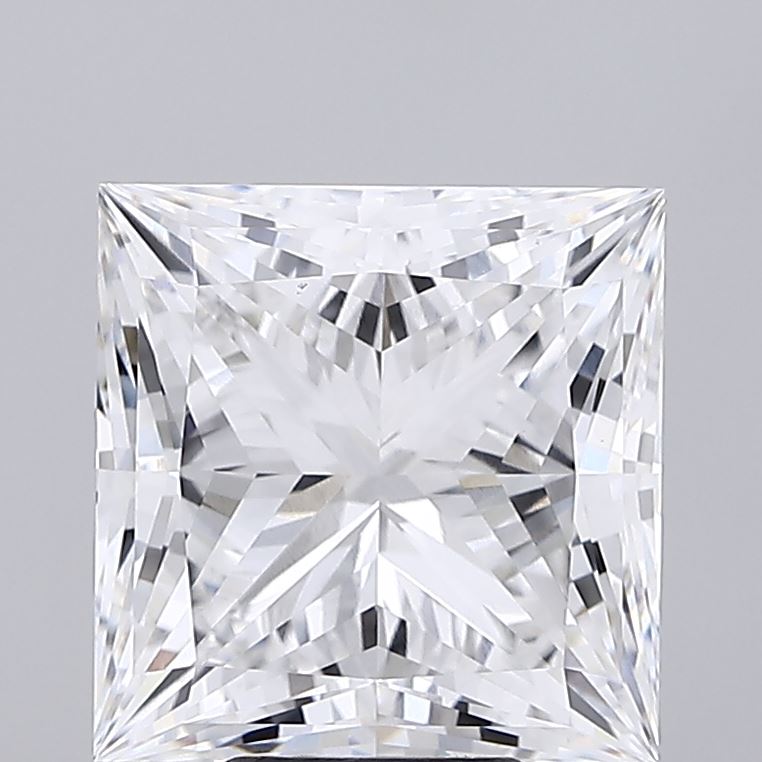 7.01 Carat Princess Shaped, Ideal Cut, E Color, VS1 Clarity, IGI Certified Lab Grown Diamond