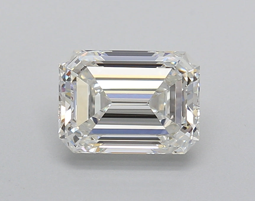 1.45 Carat Emerald Shaped, Excellent Cut, F Color, VS1 Clarity, IGI Certified Lab Grown Diamond
