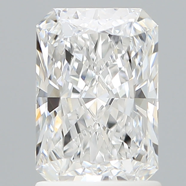 1.59 Carat Radiant Shaped, Ideal Cut, D Color, VVS2 Clarity, IGI Certified Lab Grown Diamond