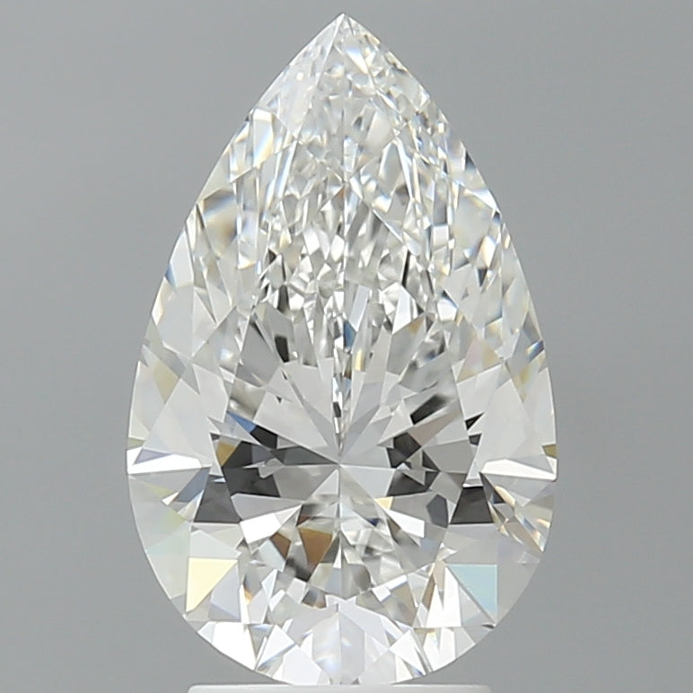3.60 Carat Pear Shaped, Excellent Cut, E Color, VVS2 Clarity, IGI Certified Lab Grown Diamond