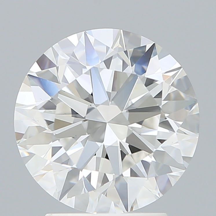 2.81 Carat Round Shaped, Excellent Cut, G Color, VVS2 Clarity, IGI Certified Lab Grown Diamond
