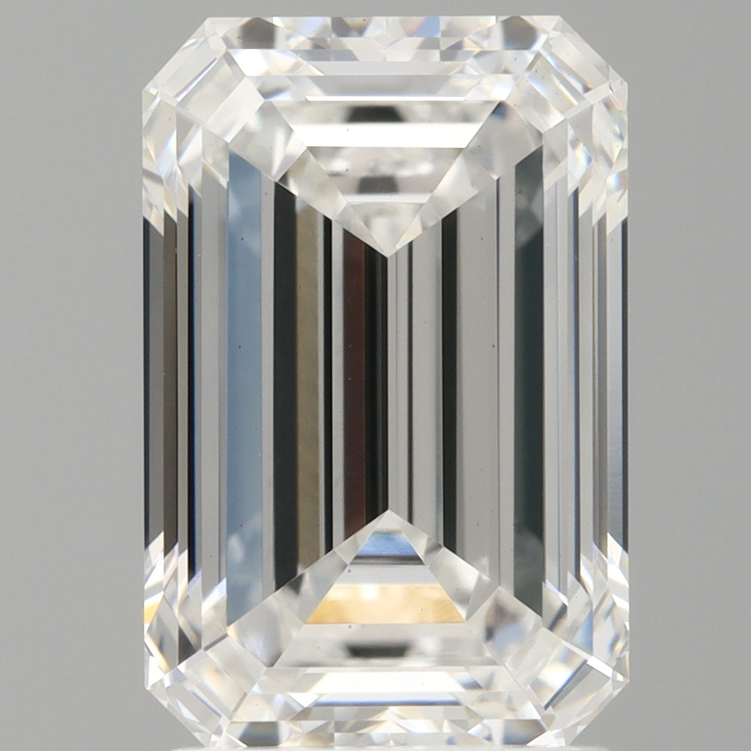 2.57 Carat Emerald Shaped, Ideal Cut, E Color, VS1 Clarity, IGI Certified Lab Grown Diamond