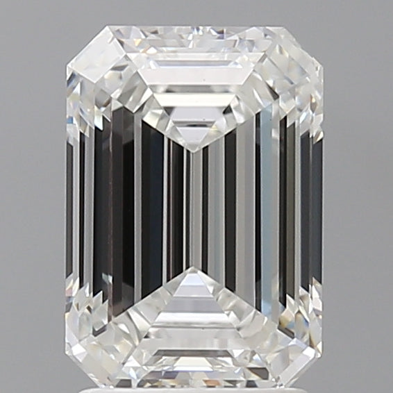 2.58 Carat Emerald Shaped, Ideal Cut, E Color, VVS2 Clarity, IGI Certified Lab Grown Diamond