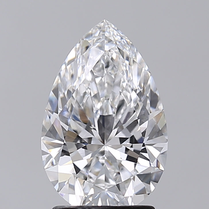 2.02 Carat Pear Shaped, Very Good Cut, D Color, VVS2 Clarity, IGI Certified Lab Grown Diamond