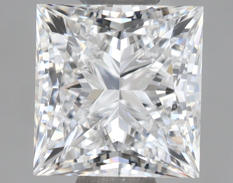 1.11 Carat Princess Shaped, Ideal Cut, D Color, VVS1 Clarity, IGI Certified Lab Grown Diamond