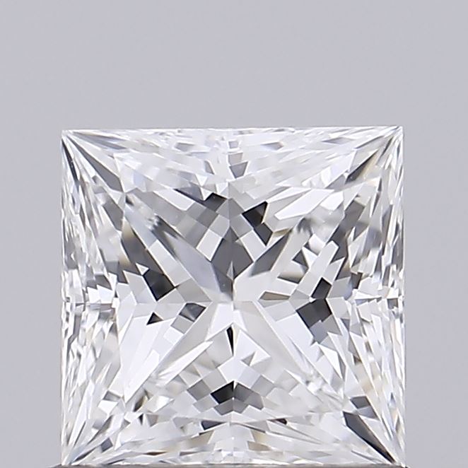 1.06 Carat Princess Shaped, Ideal Cut, D Color, VVS1 Clarity, IGI Certified Lab Grown Diamond