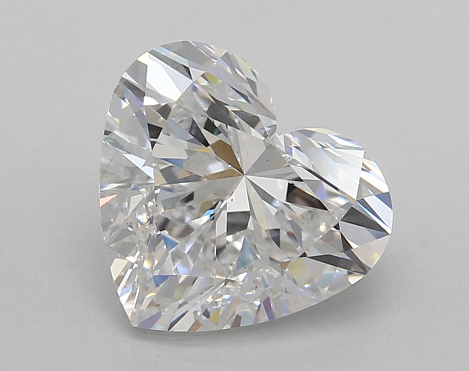 3.02 Carat Heart Shaped, Very Good Cut, D Color, VS2 Clarity, IGI Certified Lab Grown Diamond