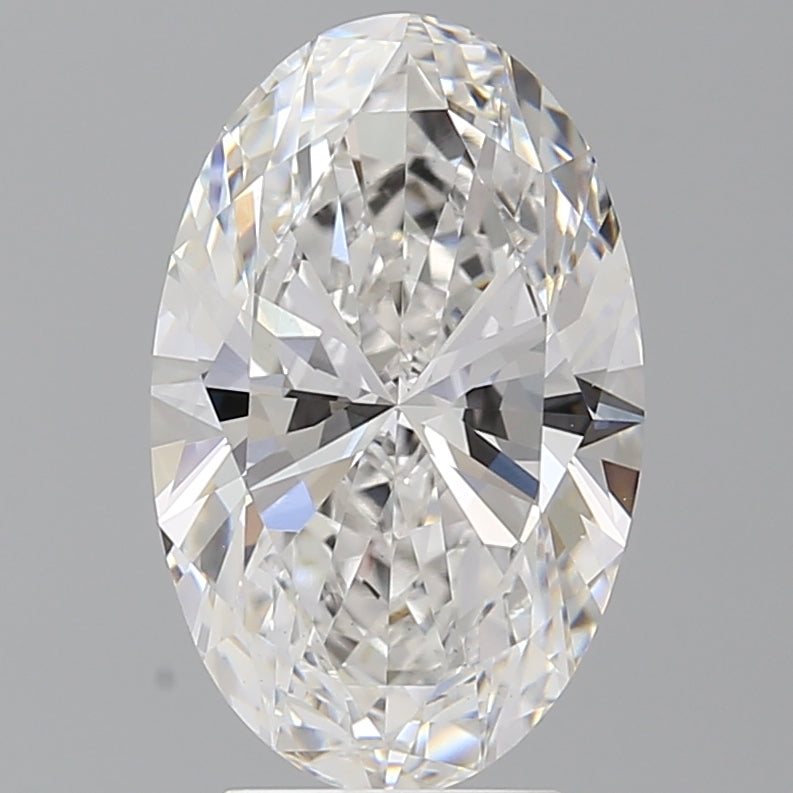 3.98 Carat Oval Shaped, Ideal Cut, E Color, VVS2 Clarity, IGI Certified Lab Grown Diamond