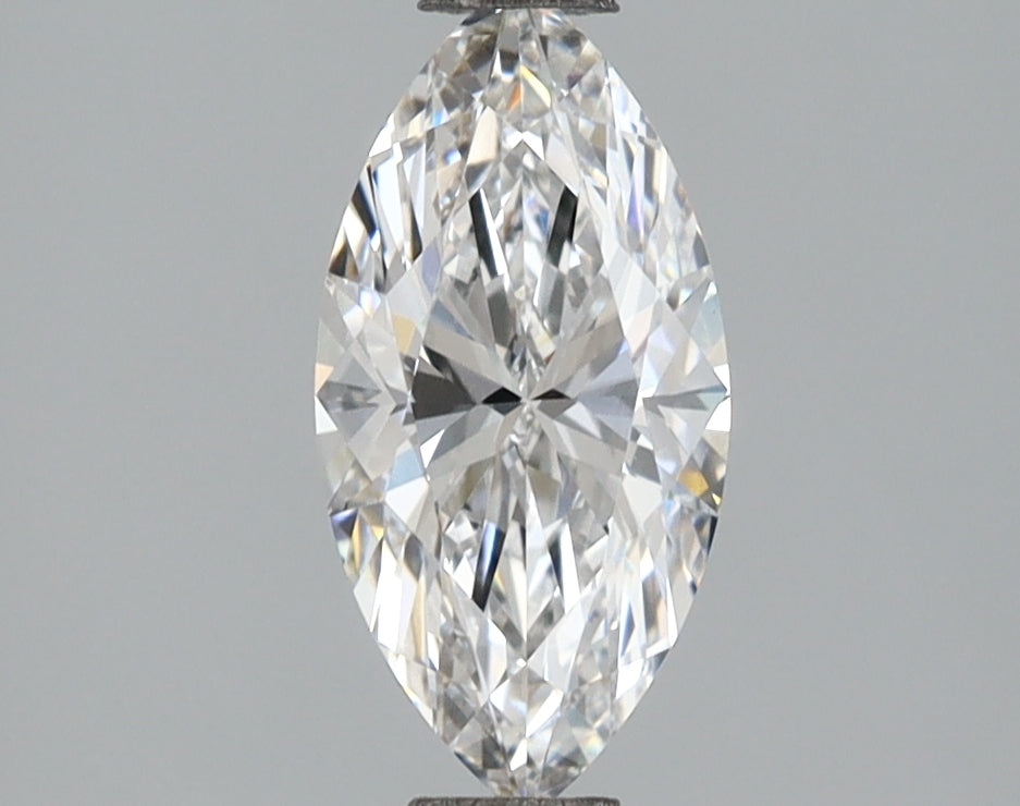 1.06 Carat Marquise Shaped, Ideal Cut, D Color, VVS2 Clarity, IGI Certified Lab Grown Diamond