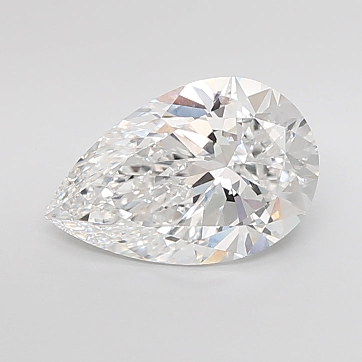 4.01 Carat Pear Shaped, Ideal Cut, D Color, VS1 Clarity, IGI Certified Lab Grown Diamond