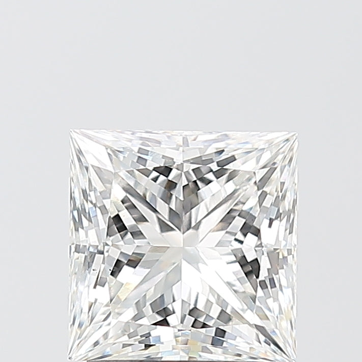 2.00 Carat Princess Shaped, Ideal Cut, F Color, VS1 Clarity, IGI Certified Lab Grown Diamond