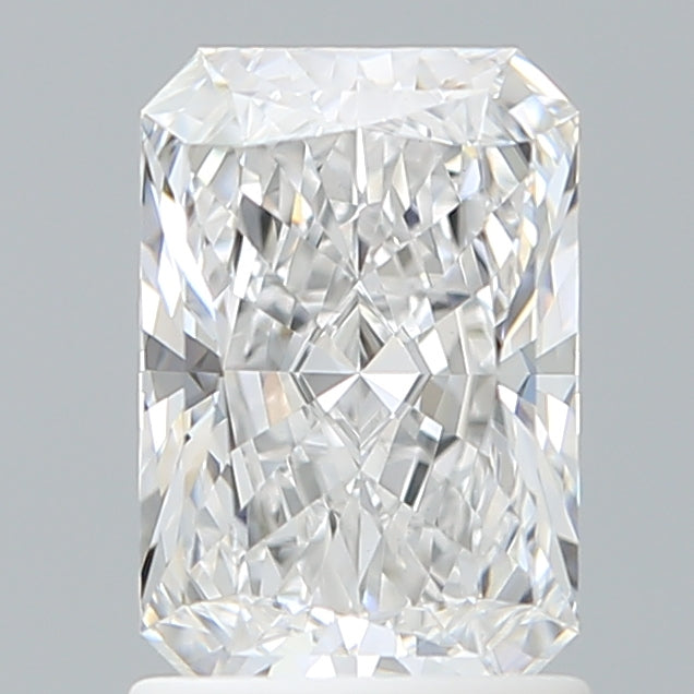 1.53 Carat Radiant Shaped, Ideal Cut, D Color, VVS2 Clarity, IGI Certified Lab Grown Diamond