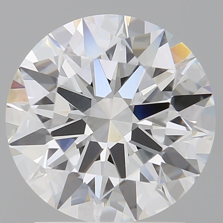 2.10 Carat Round Shaped, Ideal Cut, E Color, VVS2 Clarity, IGI Certified Lab Grown Diamond
