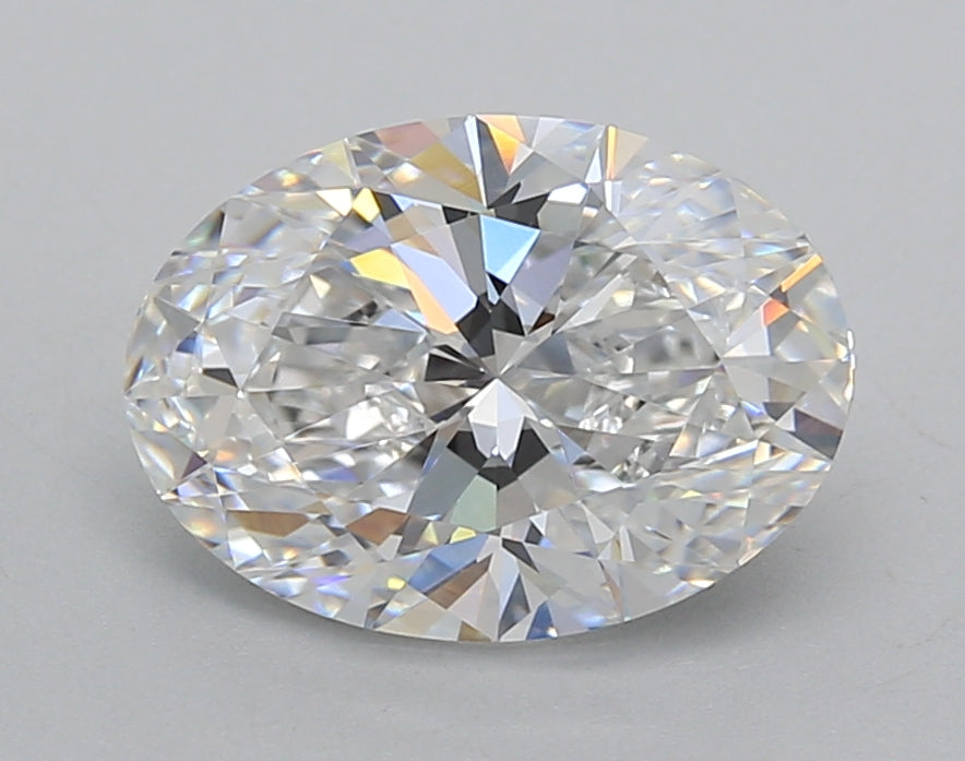 2.50 Carat Oval Shaped, Excellent Cut, D Color, VVS1 Clarity, IGI Certified Lab Grown Diamond