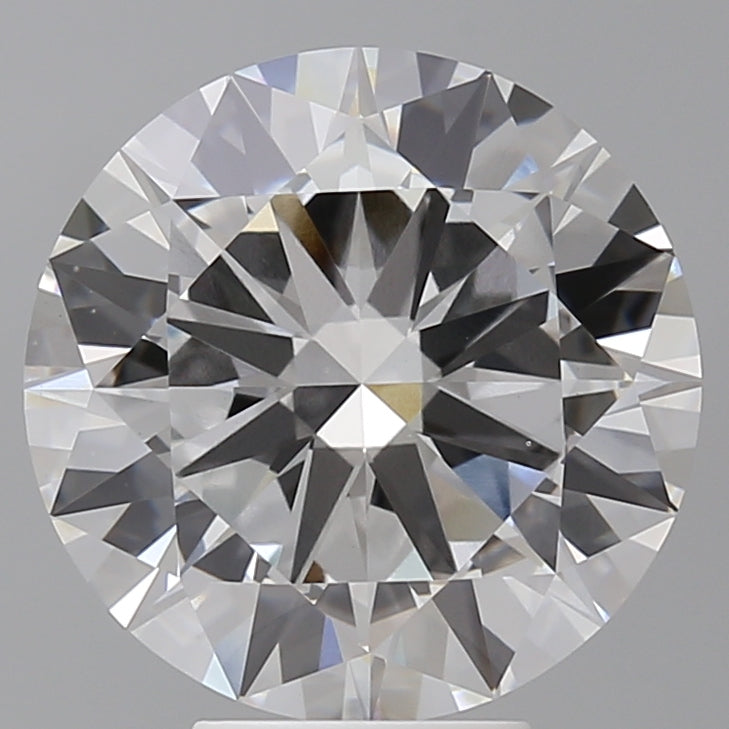 6.04 Carat Round Shaped, Excellent Cut, E Color, VVS2 Clarity, IGI Certified Lab Grown Diamond