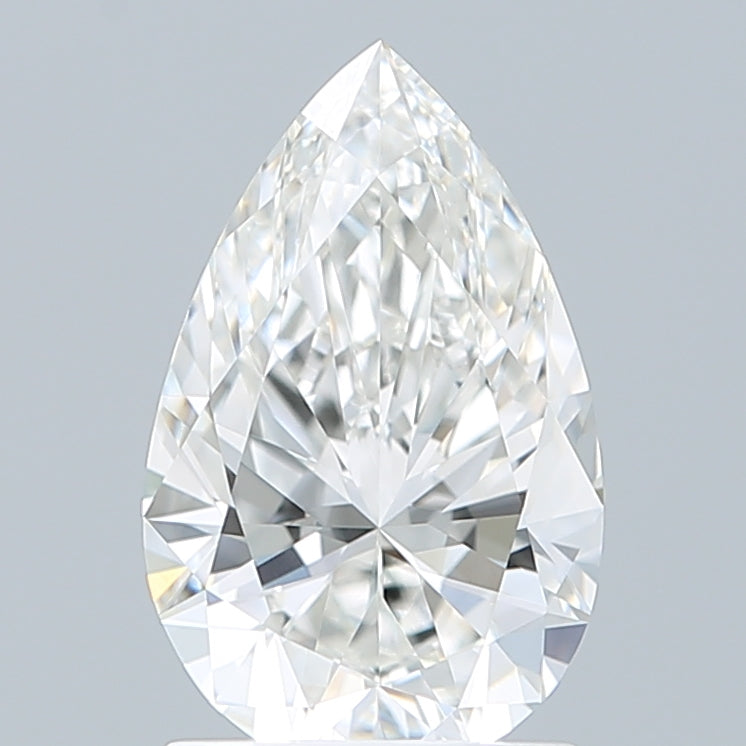 1.55 Carat Pear Shaped, Ideal Cut, F Color, VVS1 Clarity, IGI Certified Lab Grown Diamond