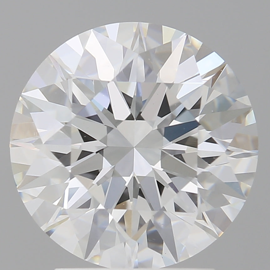 3.01 Carat Round Shaped, Excellent Cut, E Color, VVS2 Clarity, IGI Certified Lab Grown Diamond