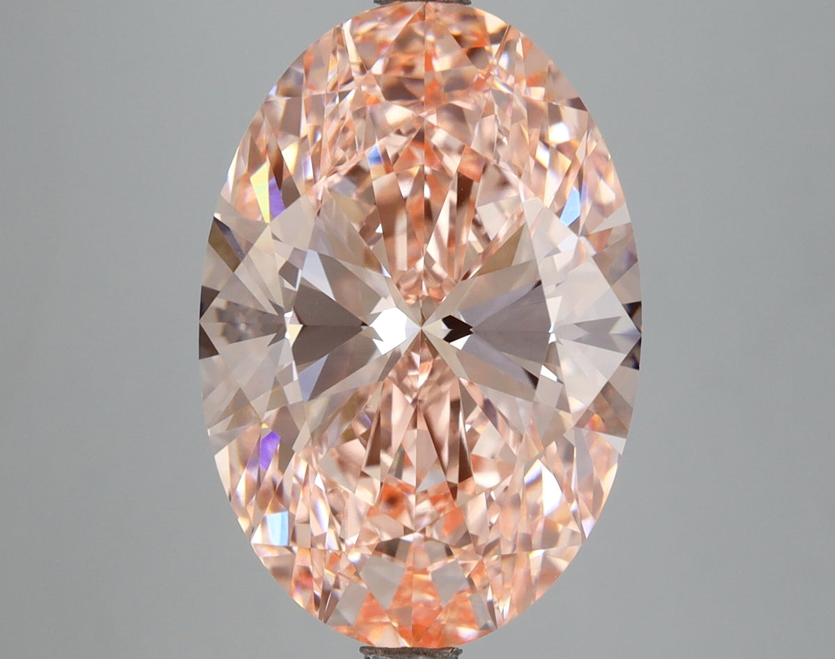 8.11 Carat Oval Shaped, Ideal Cut, VVS2 Clarity, IGI Certified Lab Grown Diamond