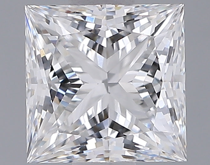 1.28 Carat Princess Shaped, Ideal Cut, E Color, IF Clarity, IGI Certified Lab Grown Diamond