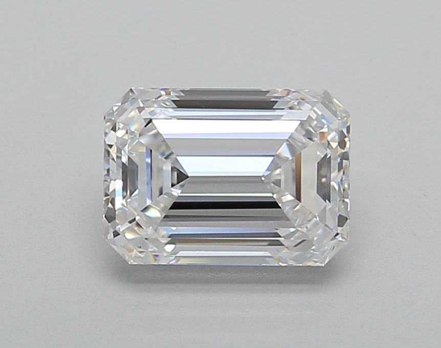 1.46 Carat Emerald Shaped, Very Good Cut, D Color, VS1 Clarity, IGI Certified Lab Grown Diamond