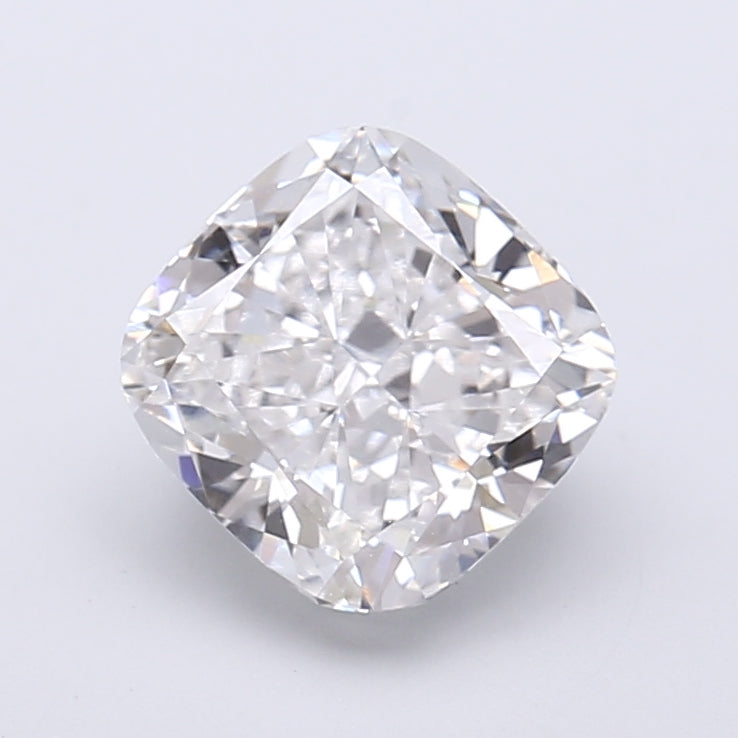 2.50 Carat Cushion Shaped, Very Good Cut, D Color, VVS2 Clarity, IGI Certified Lab Grown Diamond
