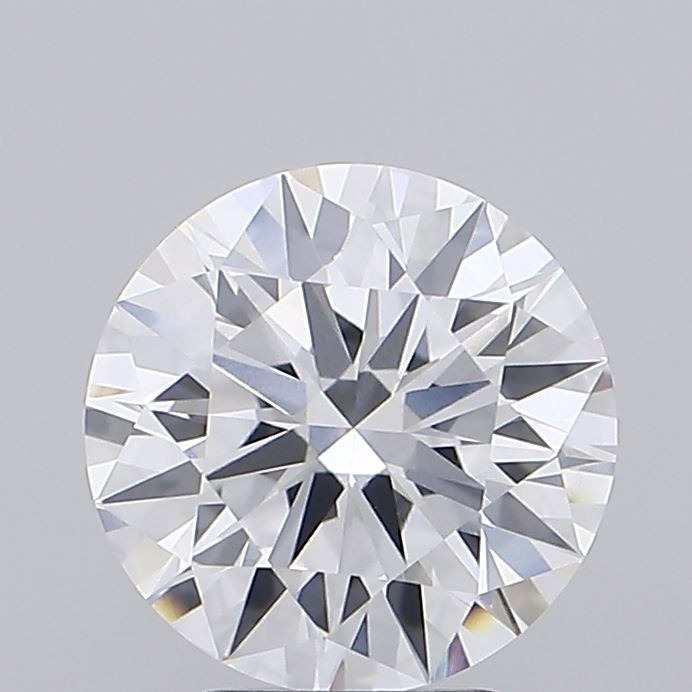 2.25 Carat Round Shaped, Ideal Cut, D Color, VVS2 Clarity, IGI Certified Lab Grown Diamond