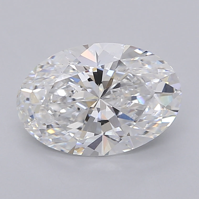 2.52 Carat Oval Shaped, Excellent Cut, D Color, VS1 Clarity, IGI Certified Lab Grown Diamond