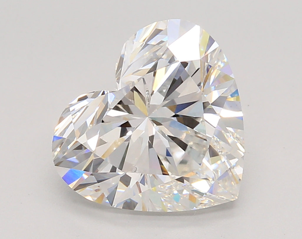 4.10 Carat Heart Shaped, Ideal Cut, E Color, VS1 Clarity, IGI Certified Lab Grown Diamond