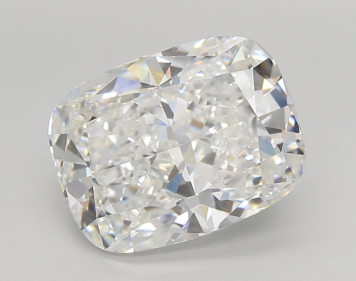 4.11 Carat Cushion Shaped, Very Good Cut, E Color, VVS2 Clarity, IGI Certified Lab Grown Diamond