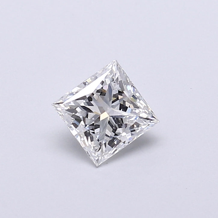 0.72 Carat Princess Shaped, Very Good Cut, E Color, VVS1 Clarity, IGI Certified Lab Grown Diamond