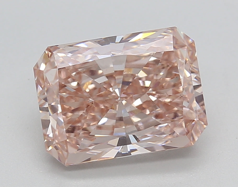 2.87 Carat Radiant Shaped, Ideal Cut, VS1 Clarity, IGI Certified Lab Grown Diamond