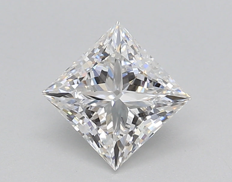 1.00 Carat Princess Shaped, Ideal Cut, D Color, VS1 Clarity, IGI Certified Lab Grown Diamond
