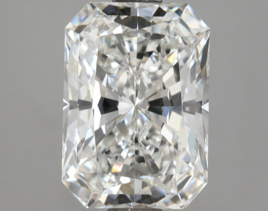 2.06 Carat Radiant Shaped, Ideal Cut, D Color, VVS2 Clarity, IGI Certified Lab Grown Diamond