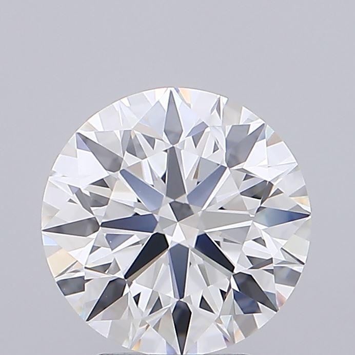 2.11 Carat Round Shaped, Ideal Cut, E Color, IF Clarity, IGI Certified Lab Grown Diamond