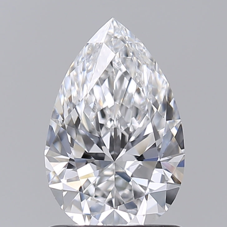 1.02 Carat Pear Shaped, Excellent Cut, D Color, VVS2 Clarity, IGI Certified Lab Grown Diamond