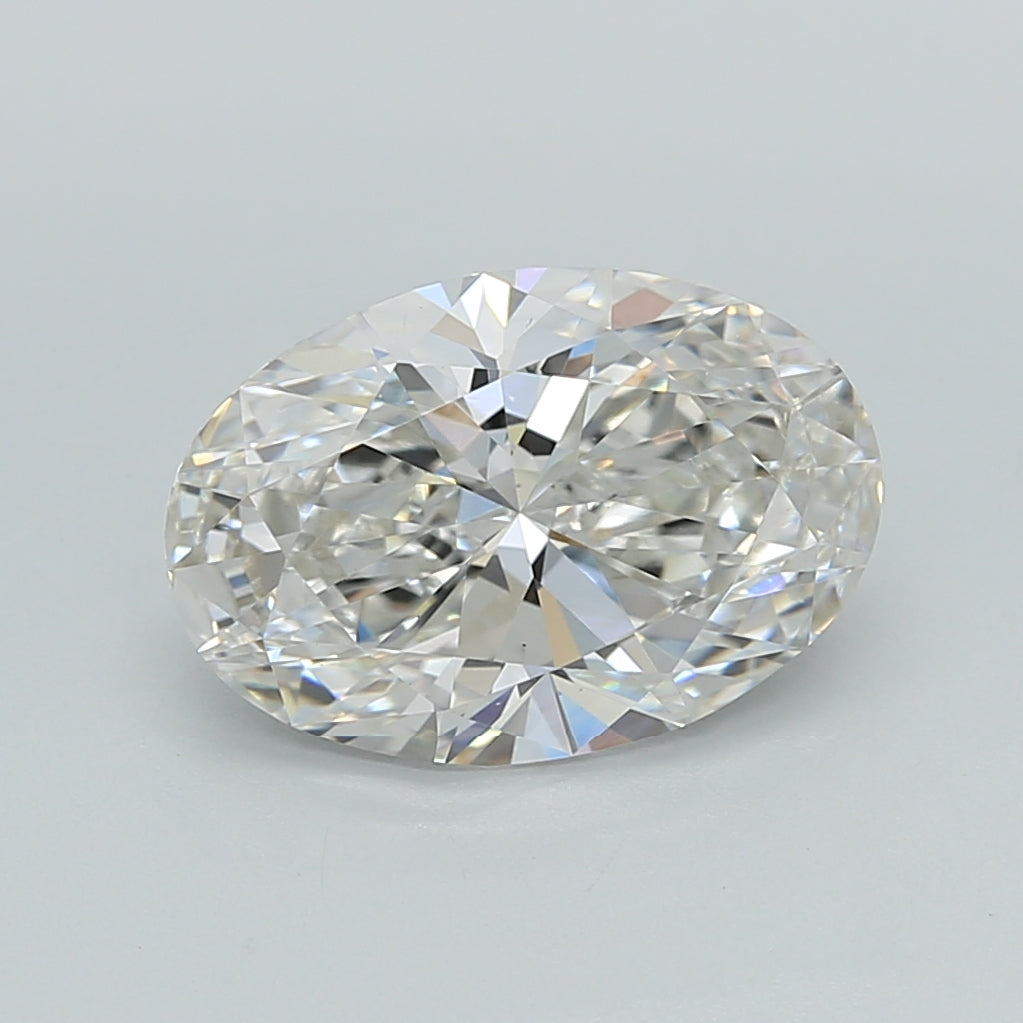 2.51 Carat Oval Shaped, Ideal Cut, G Color, VS1 Clarity, IGI Certified Lab Grown Diamond