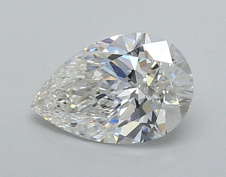 1.02 Carat Pear Shaped, Excellent Cut, F Color, VVS2 Clarity, IGI Certified Lab Grown Diamond